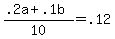%28.2a+%2B+.1b%29%2F10+=+.12