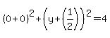 %280+%2B+0%29%5E2+%2B+%28y+%2B+%281%2F2%29%29%5E2+=+4