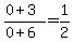 %280+%2B+3%29%2F%280+%2B+6%29+=+1%2F2