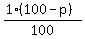 %281%28100-p%29%29%2F100