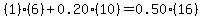 %281%29%286%29%2B0.20%2810%29=0.50%2816%29
