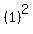 (1)^2