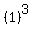 (1)^3