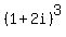(1+2i)^3