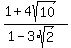 %281%2B4sqrt%2810%29%29%2F%281-3%2Asqrt%282%29%29