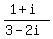 %281%2Bi%29%2F%283-2i%29