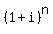 (1+i)^n