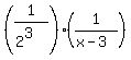 %281%2F%282%5E3%29%29%2A%281%2F%28x-3%29%29