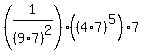 %281%2F%289%2A7%29%5E2%29%2A%28%284%2A7%29%5E5%29%2A7