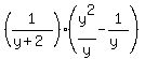 %281%2F%28y%2B2%29%29%28y%5E2%2Fy+-+1%2F%28y%29%29