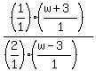%281%2F1%29%28%28w%2B3%29%2F1%29%2F%28%282%2F1%29%28%28w-3%29%2F1%29%29