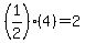 (1/2)(4)=2