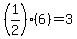 (1/2)(6)=3
