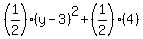 %281%2F2%29%28y-3%29%5E2%2B%281%2F2%29%284%29
