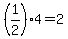 %281%2F2%29%2A4+=+2