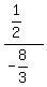 (1/2)/(-8/3)