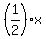%281%2F2%29x