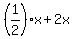 %281%2F2%29x+%2B+2x+