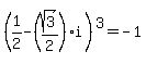 %281%2F2-%28sqrt%283%29%2F2%29%2Ai%29%5E3=-1
