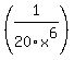 (1/20x^6)