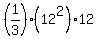 %281%2F3%29%2A%2812%5E2%29%2A12