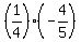 %281%2F4%29%28-4%2F5%29