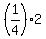 %281%2F4%292