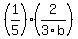 %281%2F5%29%2A%282%2F3b%29