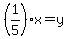 %281%2F5%29x=y