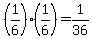 %281%2F6%29%281%2F6%29=1%2F36