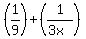 %281%2F9%29%2B%281%2F%283x%29%29