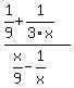 %281%2F9%2B1%2F3x%29%2F%28x%2F9-1%2Fx%29