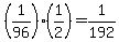 %281%2F96%29%2A%281%2F2%29=1%2F192