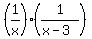 %281%2Fx%29%2A%281%2F%28x-3%29%29