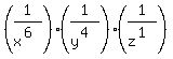 (1/x^(6))(1/y^(4))(1/z^(1))