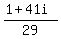 %281+%2B+41i%29%2F29