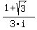 %281+%2B+sqrt%283%29%29%2F3i