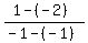 %281+-+%28-2%29%29+%2F+%28-1+-+%28-1%29%29