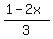 %281-2x%29%2F3