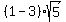 %281-3%29%2Asqrt%285%29