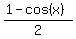 %281-cos%28x%29%29%2F2