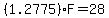 %281.2775%29F+=+28.00