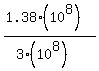 %281.38%2810%5E8%29%29%2F%283.0%2810%5E8%29%29