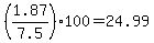 %281.87%2F7.5%29%2A100+=+24.99