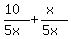 %2810%29%2F%285x%29%2B%28x%29%2F%285x%29