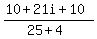 %2810%2B21i%2B10%29%2F%2825%2B4%29