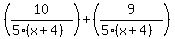 %2810%2F%285%28x+%2B+4%29%29%29+%2B+%289%2F%285%28x+%2B+4%29%29%29