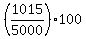 %281015%2F5000%29+%2A+100%25+