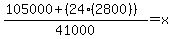 %28105000%2B%2824%282800%29%29%29%2F41000=x