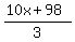 %2810x%2B98%29%2F3
